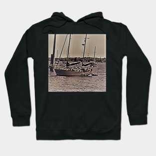 Sail Boat on the Indian River at Lee Wenner Park, Cocoa Village, Fl Hoodie